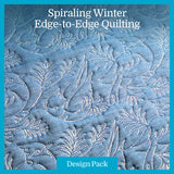 A Spiraling Winter (Edge-to-Edge Quilting) Design Pack