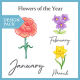 A Flowers of the Year Design Pack