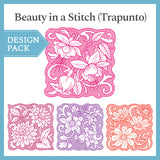 A Beauty in a Stitch (Trapunto) Design Pack