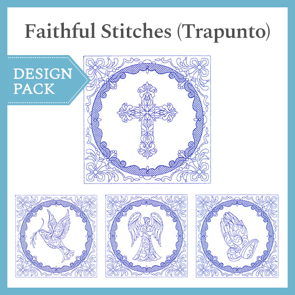 A Faithful Stitches (Trapunto) Design Pack