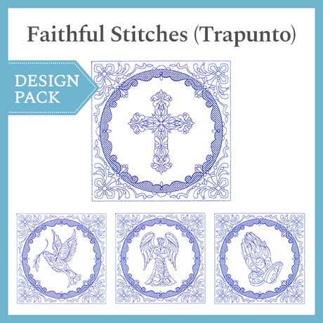 A Faithful Stitches (Trapunto) Design Pack