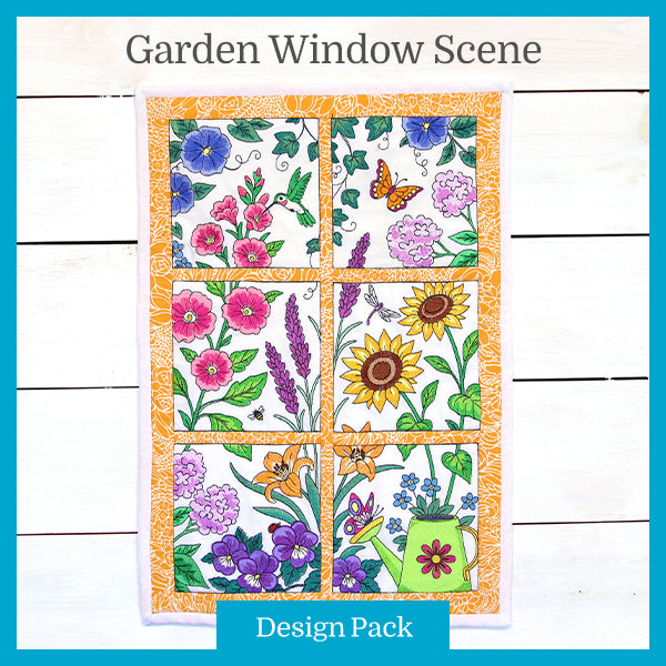 A Garden Window Scene Design Pack