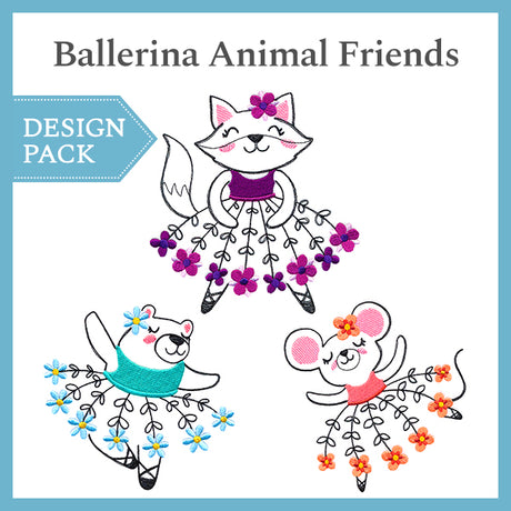 A Ballerina Animal Friends Design Pack