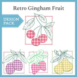 A Retro Gingham Fruit Design Pack