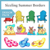 A Sizzling Summer Borders Design Pack
