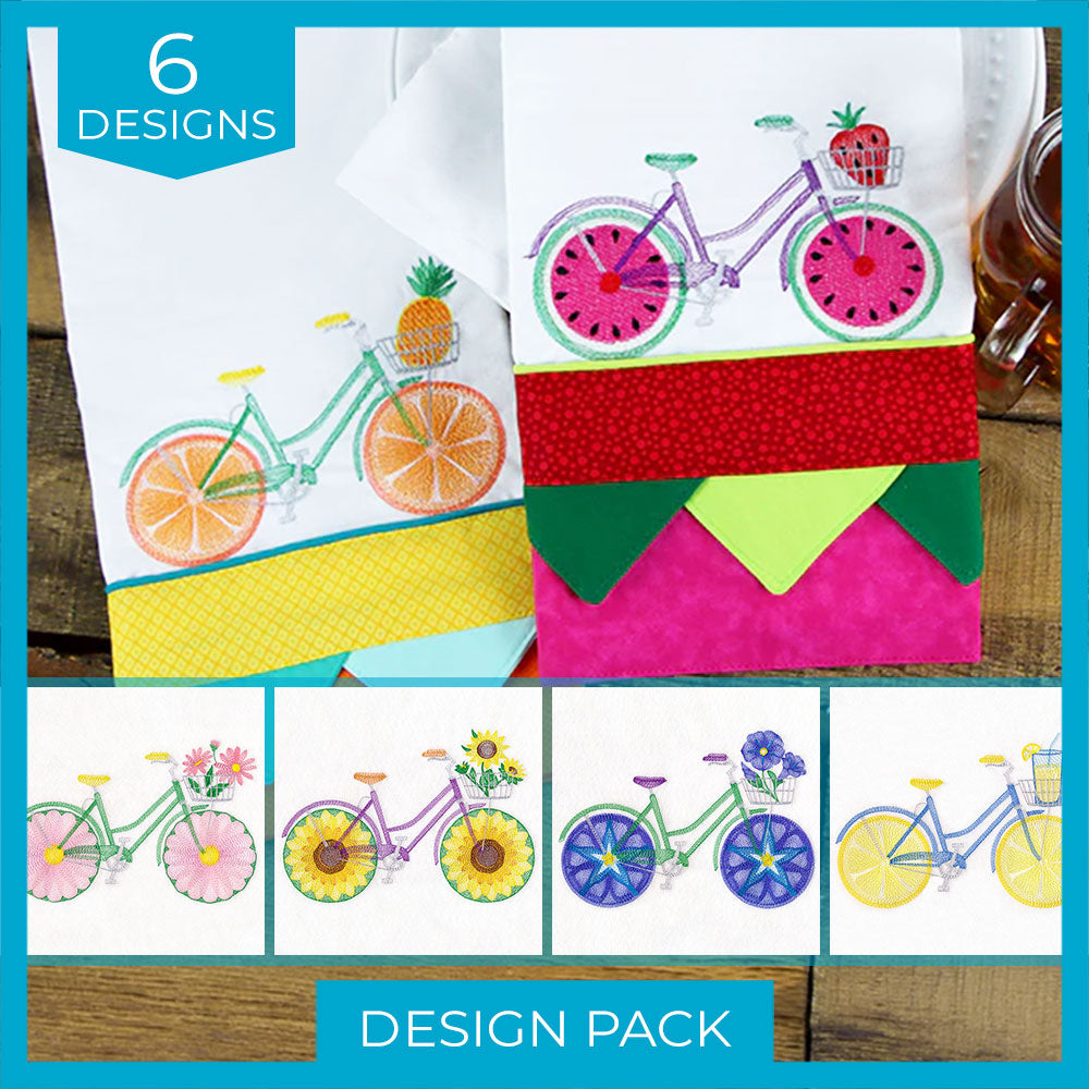 A Fruit and Flowers Bicycles (Design Pack)