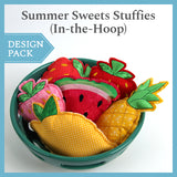 A Summer Sweets Stuffies  (In-the-Hoop) Design Pack