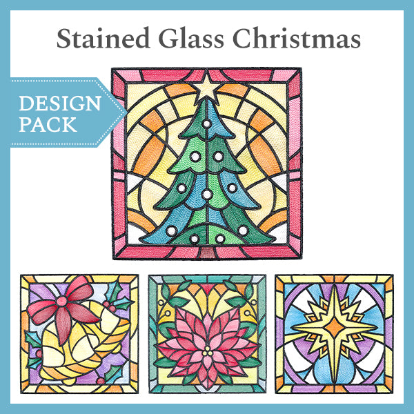 A Stained Glass Christmas Design Pack