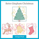 A Retro Gingham Christmas Design Pack