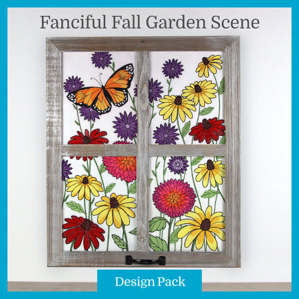 A Fanciful Fall Garden Scene Design Pack
