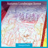 A Autumn Landscape Scene Design Pack