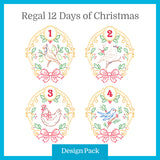 A Regal 12 Days of Christmas (Vintage) Design Pack