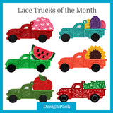 A Trucks of the Month Ornaments (Lace) Design Pack
