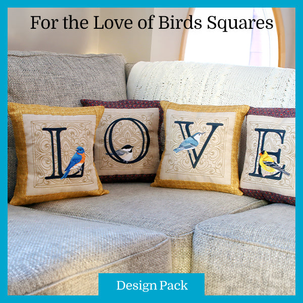 A For the Love of Birds Squares Design Pack