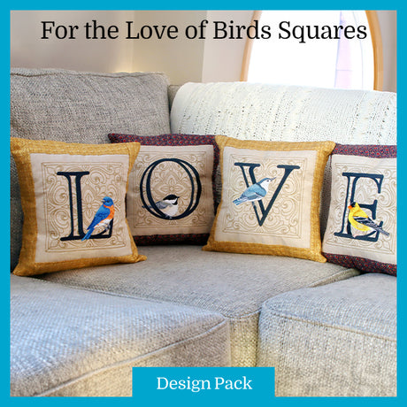 A For the Love of Birds Squares Design Pack