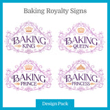 A Baking Royalty Signs Design Pack
