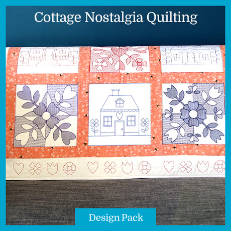 A Cottage Nostalgia Quilting (Double Run) (Trapunto) Design Pack