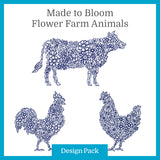 A Made to Bloom Flower Farm Animals Design Pack