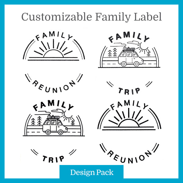 A Customizable Family Label Design Pack