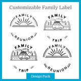 A Customizable Family Label Design Pack