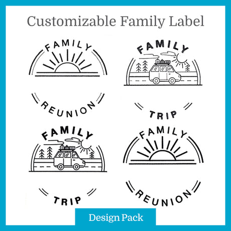A Customizable Family Label Design Pack