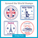 A Around the World Stamps Design Pack