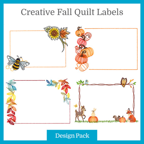 A Creative Fall Quilt Labels Design Pack