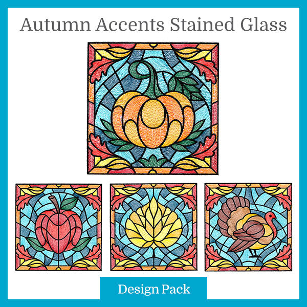 A Autumn Accents Stained Glass Design Pack