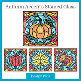 A Autumn Accents Stained Glass Design Pack