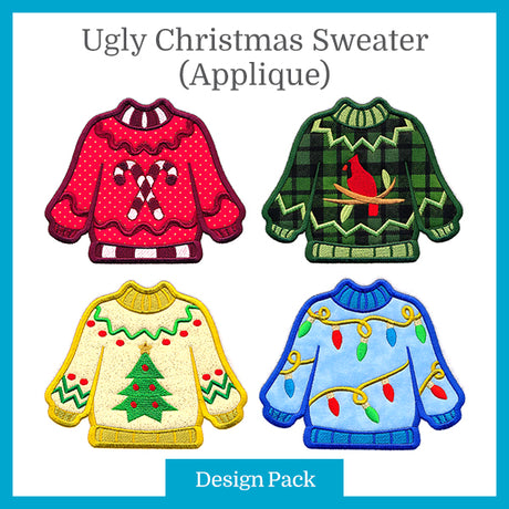 A Ugly Christmas Sweater (Applique) Design Pack