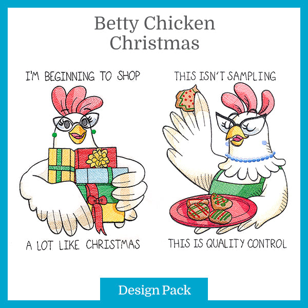 A Betty Chicken Christmas Design Pack