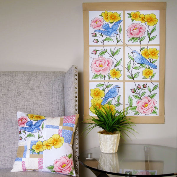 A Birdwatching & Dreaming Scene (Heirloom Applique) Design Pack