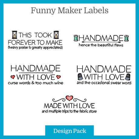 A Funny Maker Labels Design Pack