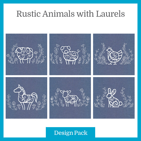 A Rustic Animals with Laurels Design Pack