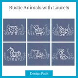 A Rustic Animals with Laurels Design Pack