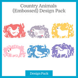 A Country Animals (Embossed) Design Pack