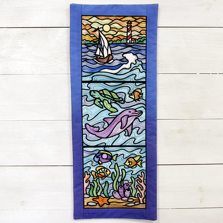 A Nautical Stained Glass Square Design Pack