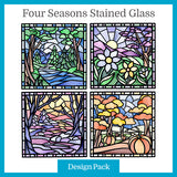 A Four Seasons Stained Glass Design Pack