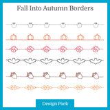 A Fall into Autumn Borders Design Pack