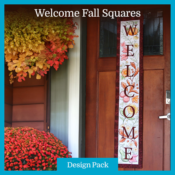 A Welcome Fall Squares Design Pack – Embroidery Library
