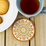 A Folk Flowers Coasters (In-the-Hoop) Design Pack