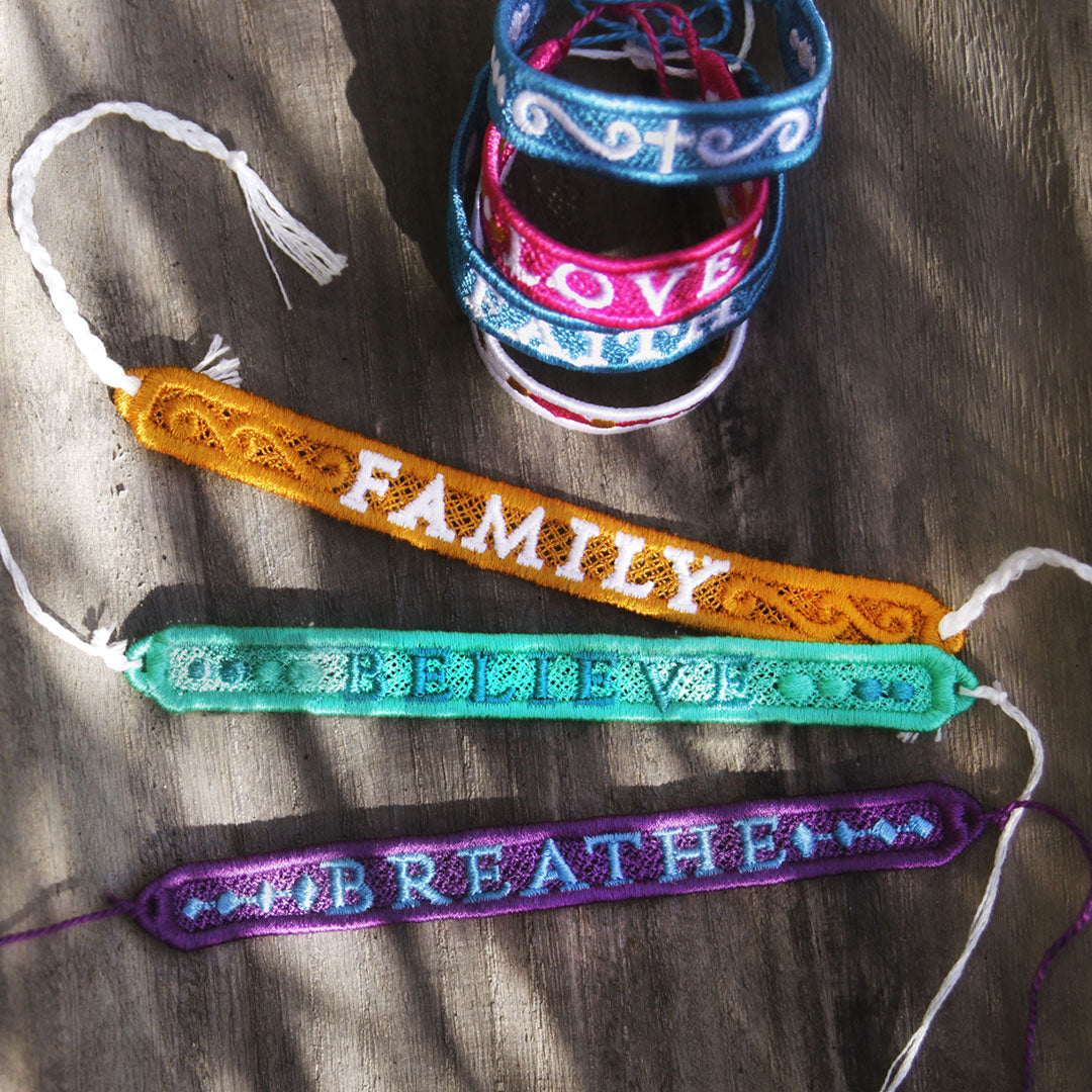 A Words of Wisdom Bracelets (Lace) Design Pack