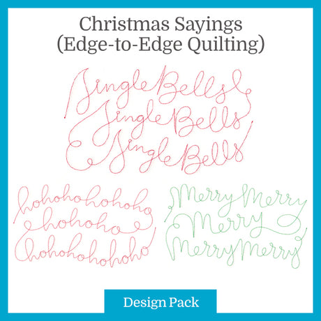 A Christmas Sayings (Edge-to-Edge Quilting) Design Pack