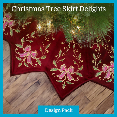 A Christmas Tree Skirt Delights Design Pack