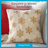 A Elegance in Winter Snowflakes Design Pack