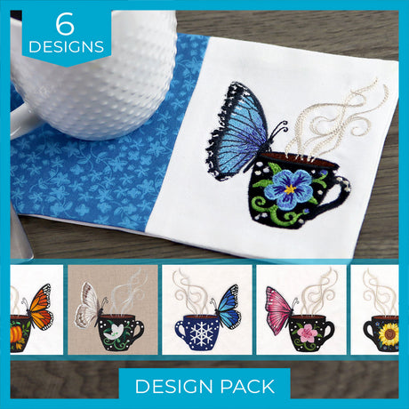 A Coffee Break Butterfly Design Pack