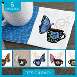 A Coffee Break Butterfly Design Pack