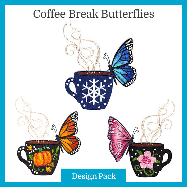 A Coffee Break Butterfly Design Pack