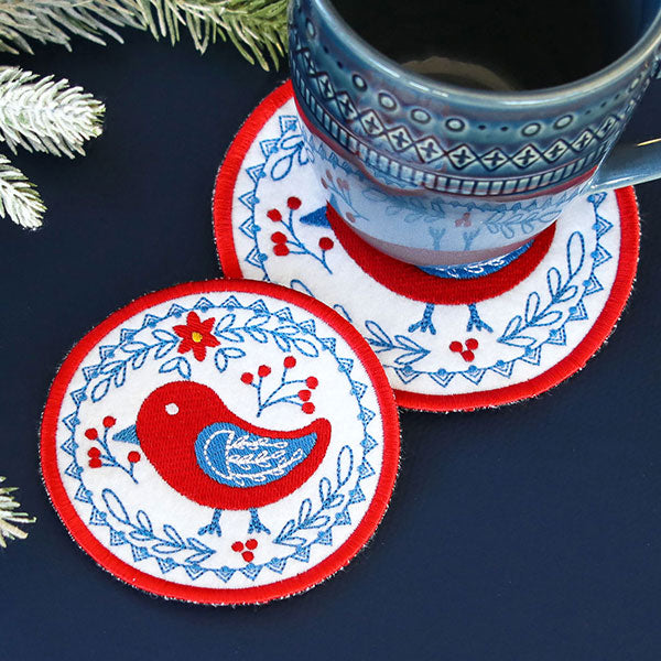 A Nordic Necessities Coasters & Circles (In-the-Hoop) Design Pack