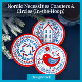 A Nordic Necessities Coasters & Circles (In-the-Hoop) Design Pack